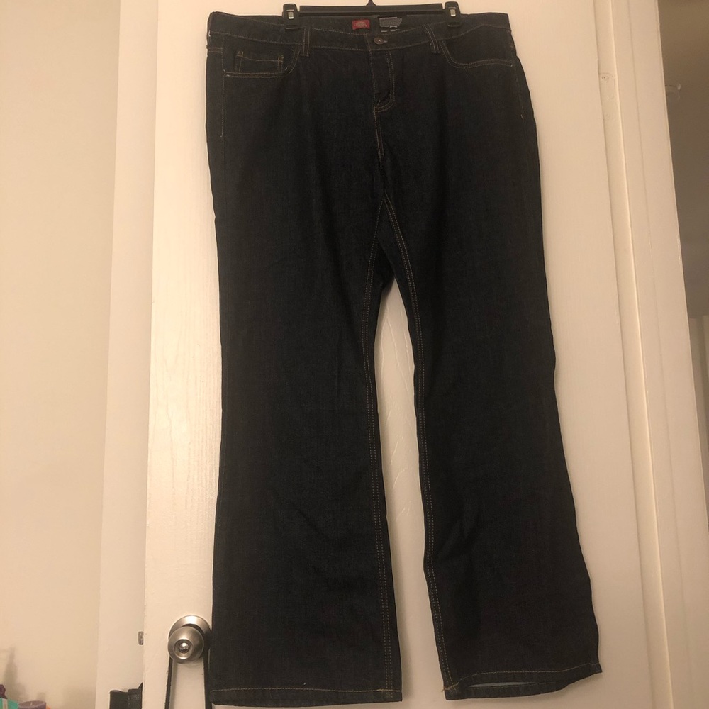Dickies jeans denim bootcut pants NWT